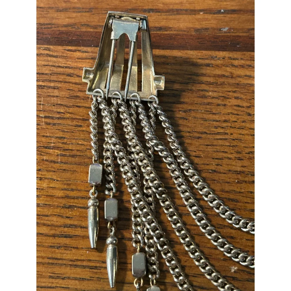 Monet Monet Gold Tone Chatelaine Duet Fur Clip - Picture 5 of 7
